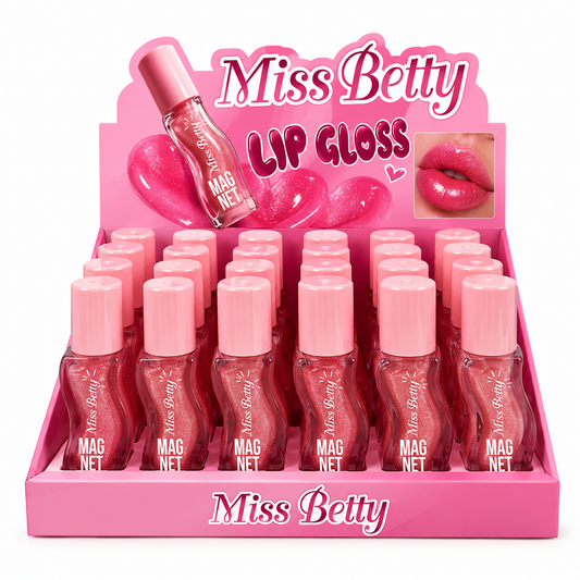 Brillo labial con purpurina Miss Betty Pink