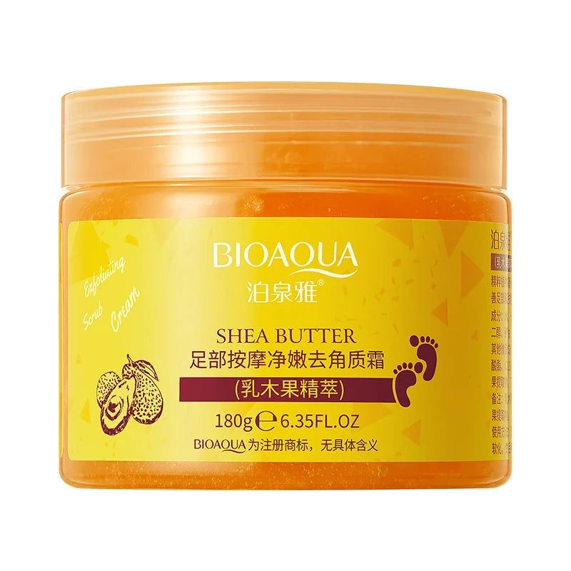 3PCS BIOAQUA FOOT MASSAGE EXFOLIATING CREAM SHEA BUTTER BQY43696