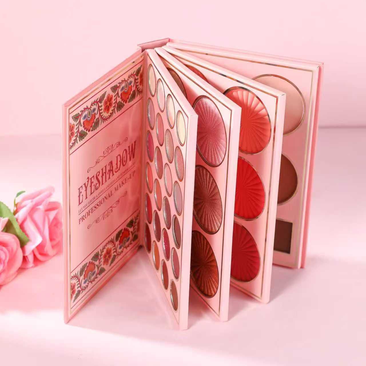 2PCS GIRABELLA CORAL FRIDA EYE SHADOW PALETTE M61306