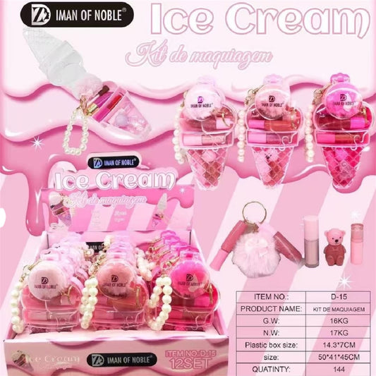 12PCS DISPLAY AMOR ANJO SORVETE KIT DE MAQUIAGEM  AM-MF014