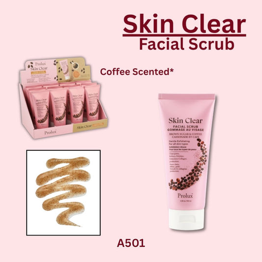 12PCS DISPLAY PROLUX SKIN CLEAR FACIAL SCRUB A-501