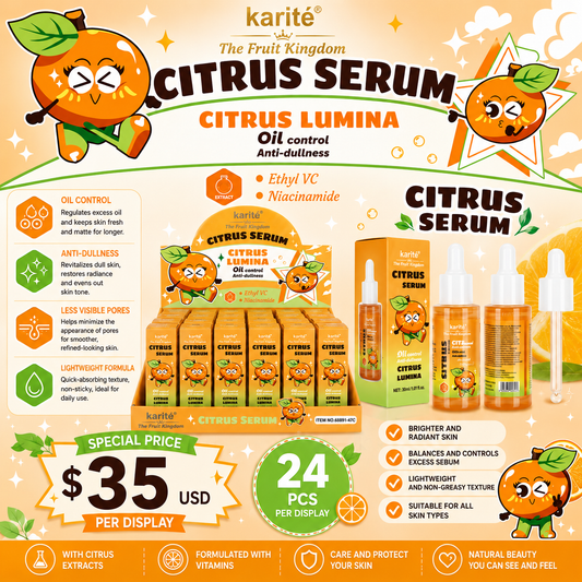 24PCS DISPLAY KARITE VITAMIN C CITRUS OIL SERUM 68891-47C