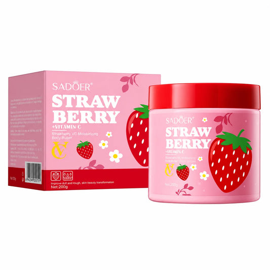 Manteca corporal de fresa y vitamina C Sadoer