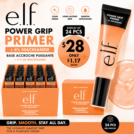 24PCS DISPLAY ORANGE ELF DUPE POWER GRIP PRIMER EF02