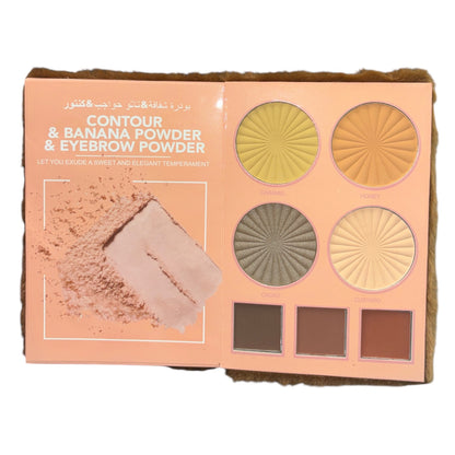 2PCS BROWN BEAR EYES AND FACE PALETTE