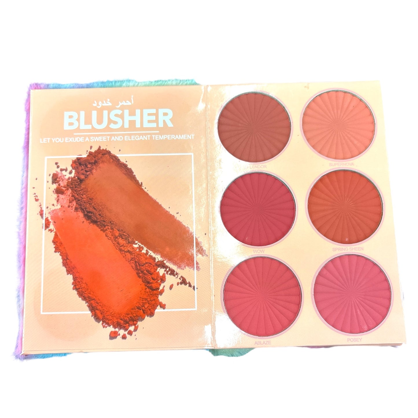 2PCS COLORFUL BEAR EYES AND FACE PALETTE