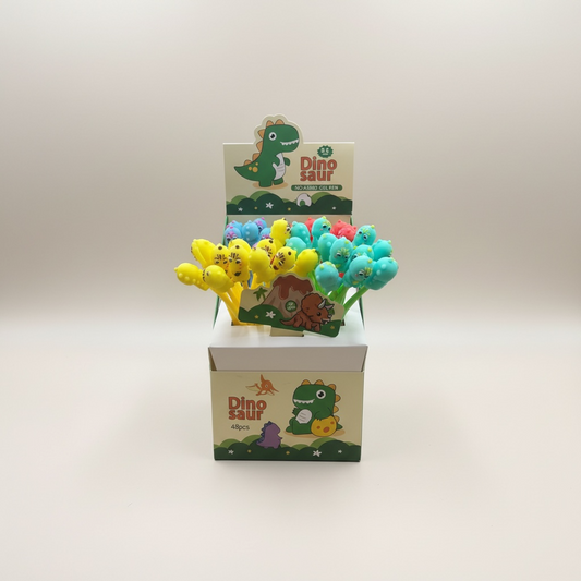 48PCS DISPLAY FUN DINOSAUR GEL PENS 8036