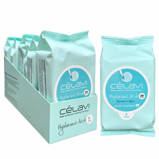 Celavi Makeup Hyaluronic Acid Remover Cleansing Towelettes