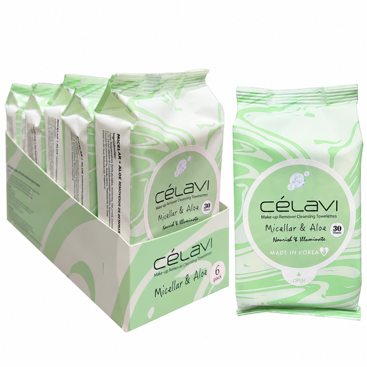 Celavi Makeup Micellar & Aloe Remover Cleansing Towelettes