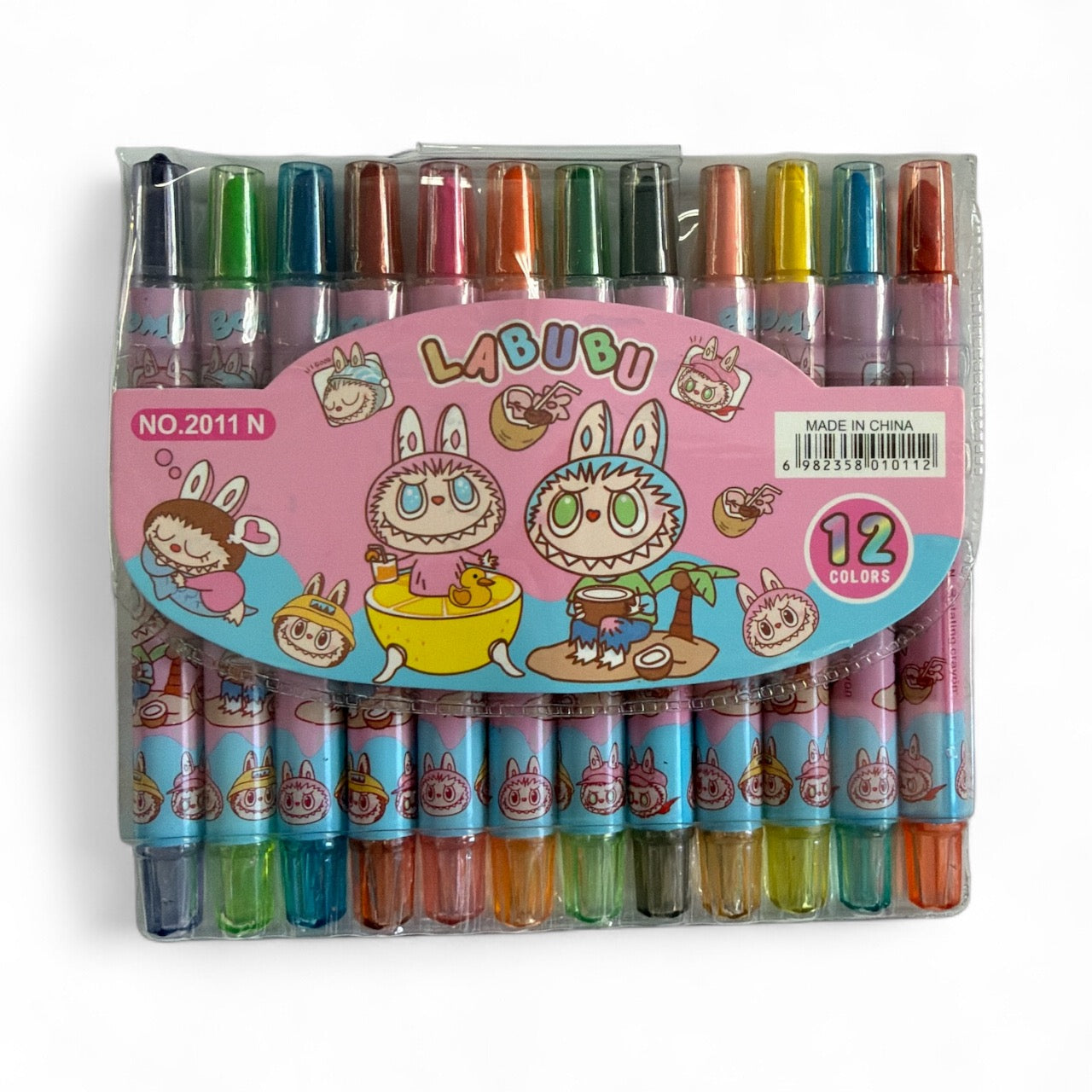 12 PACKS WITH 12PCS EACH SET MONSTER CRAYON PEN 2011N