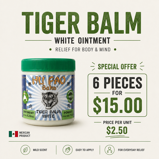 6PCS HU PAO TIGER WHITE BALM 5967