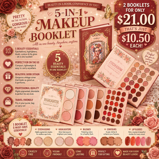 2PCS GIRABELLA RED MAKEUP FRIDA PALETT SET G4091