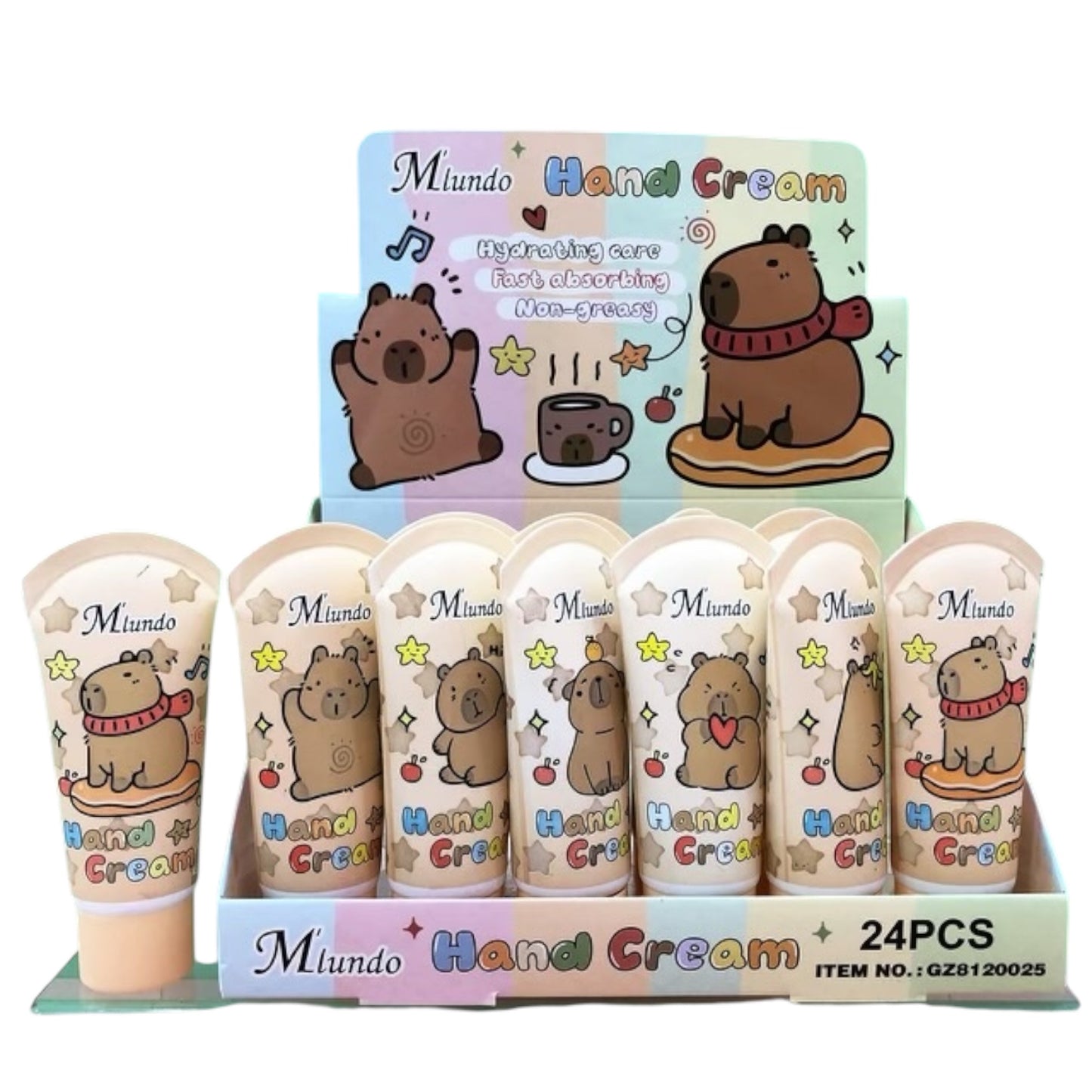 M’IUNDO CUBBY HAND CREAM 24 PCS DISPLAY #BROWNCABINET