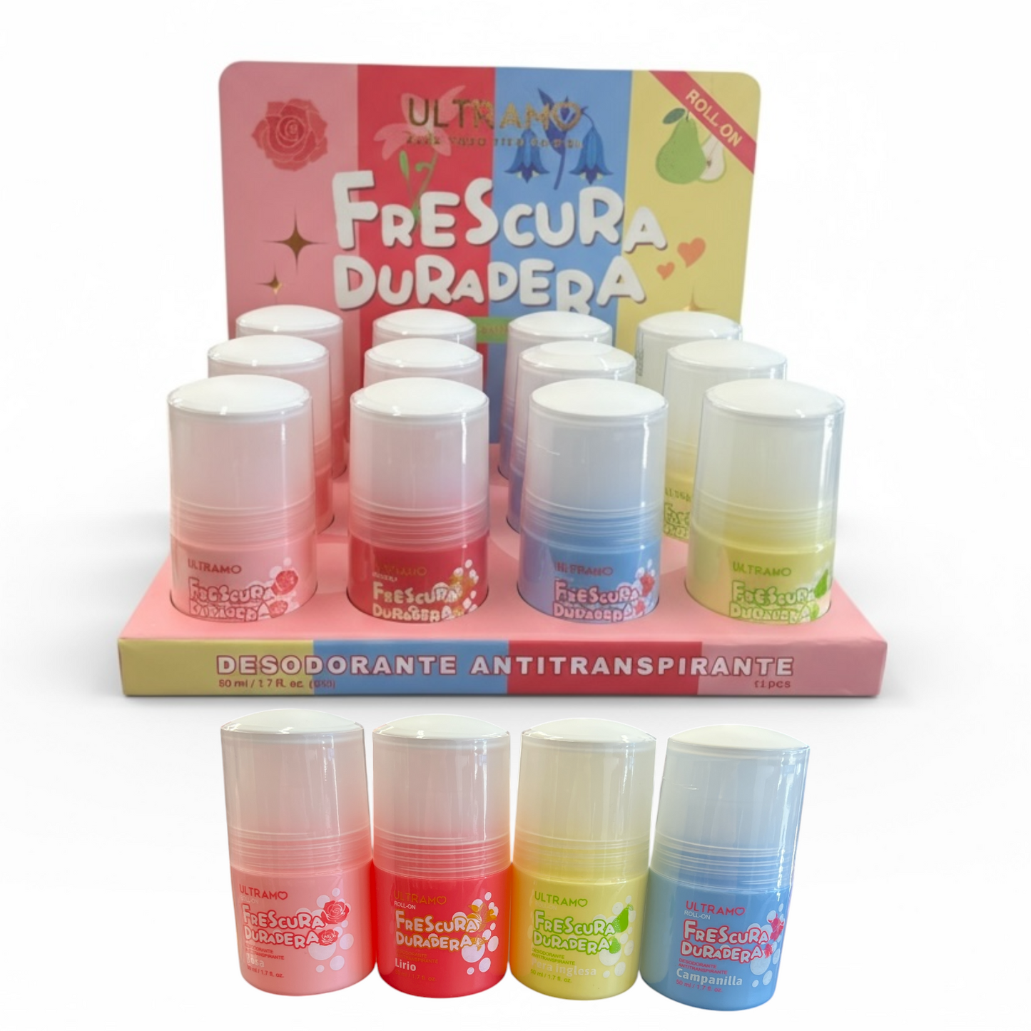 12PCS ULTRAMO FRESCURA DURADERA DESODORANTE  ANTI TRANSPIRATE