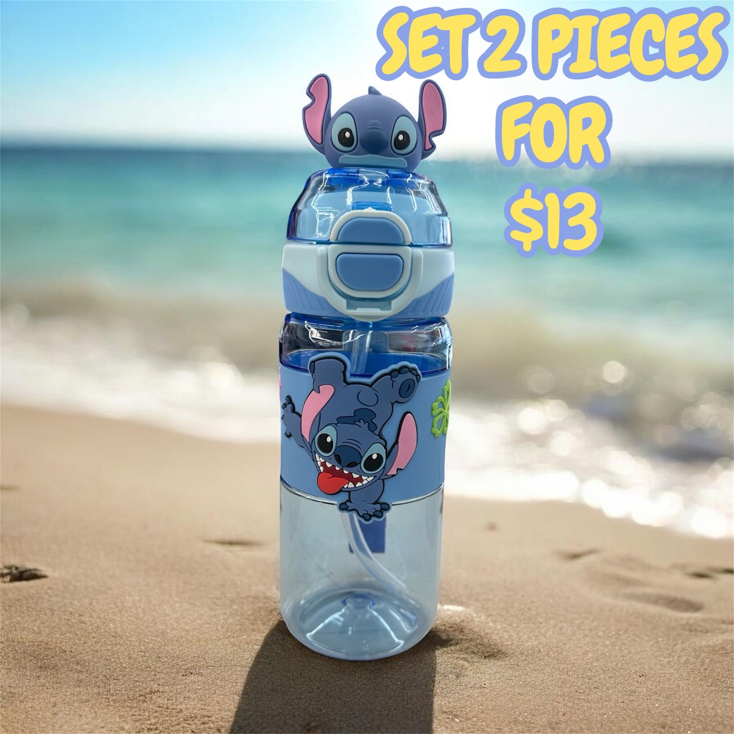 2PC BLUE GUY FASHION DOUBLE DRINKING CUP