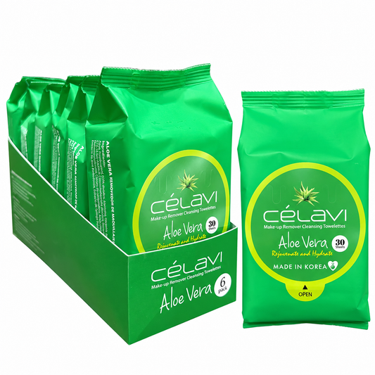 Celavi Makeup Aloe Vera Remover Cleansing Towelettes