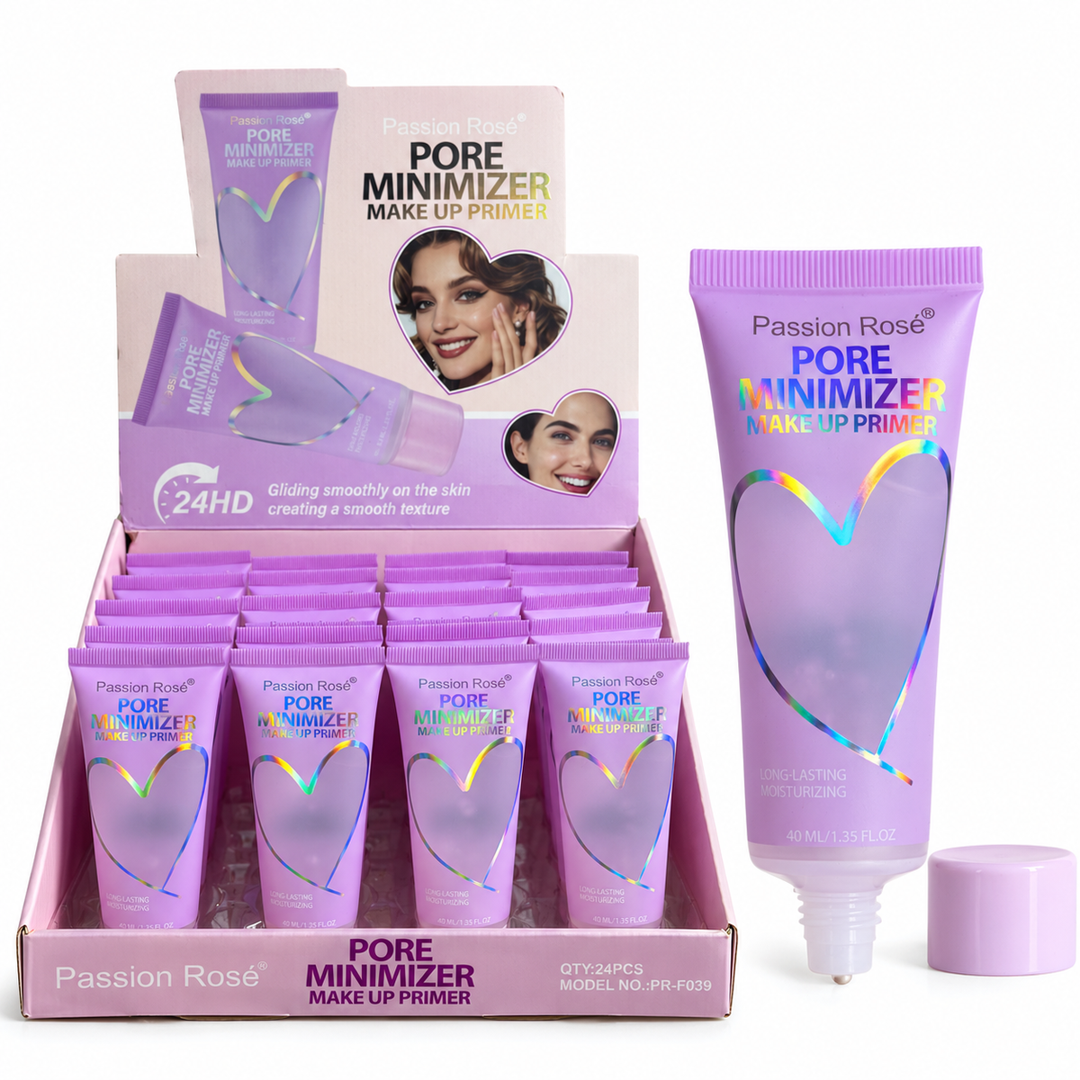 Prebase de maquillaje minimizadora de poros Passion Rose