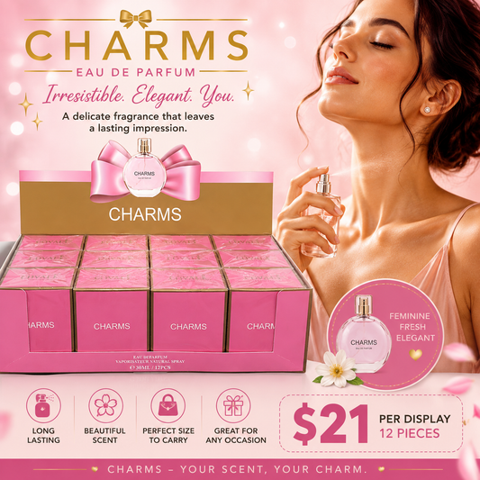 12PCS DISPLAY LOVALI MINI CHARMS PERFUME 6445