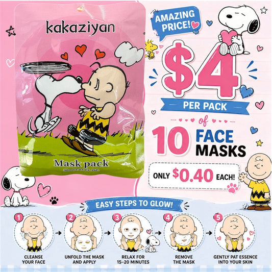 10PCS PACK KAKAZIYAN FACE-MASK WHITE DOG & FRIEND M220