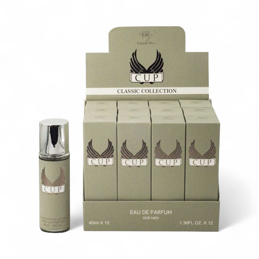 12PCS DISPLAY CUP CLASSIC COLLECTION PERFUME FOR MEN 1.36FL.OZ 2095-HD