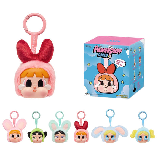 6PCS DISPLAY SUPERPOWER GIRLS CRY BABY PLUSH KEYCHAINS