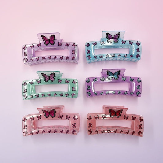 12PCS PACK BUTTERFLY HAIR CLIPS HCB