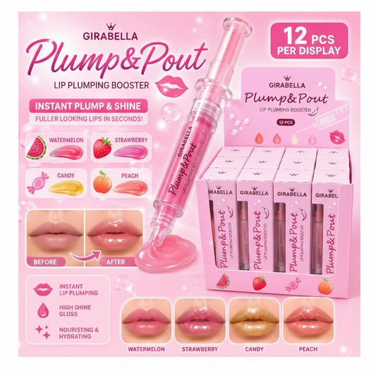 12PC DISPLAY GIRABELLA PLUMP & POUT LIP PLUMBING BOOSTER M-3-8006