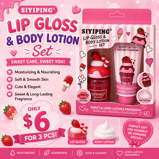 3PCS SET SIYIPING PERFUME & HAND CREAM WHIPPED PLEASURE ST129