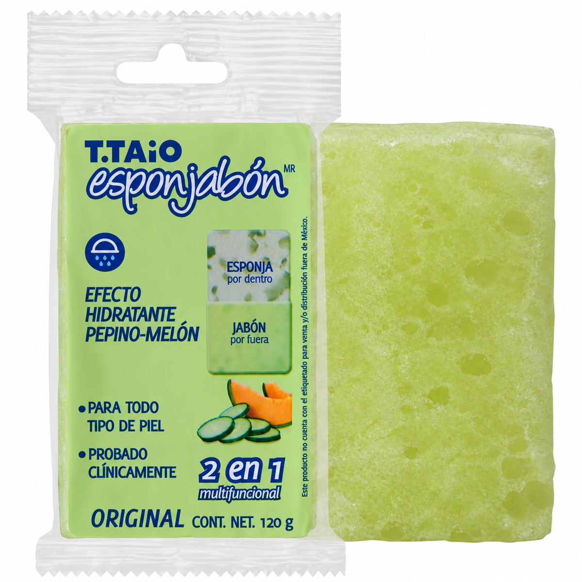 Esponjabon Jabón Hidratante Pepino-Melón