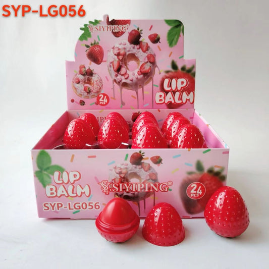 24PCS DISPLAY SIYIPING STRAWBERRY LIP BALM SYP-LG056