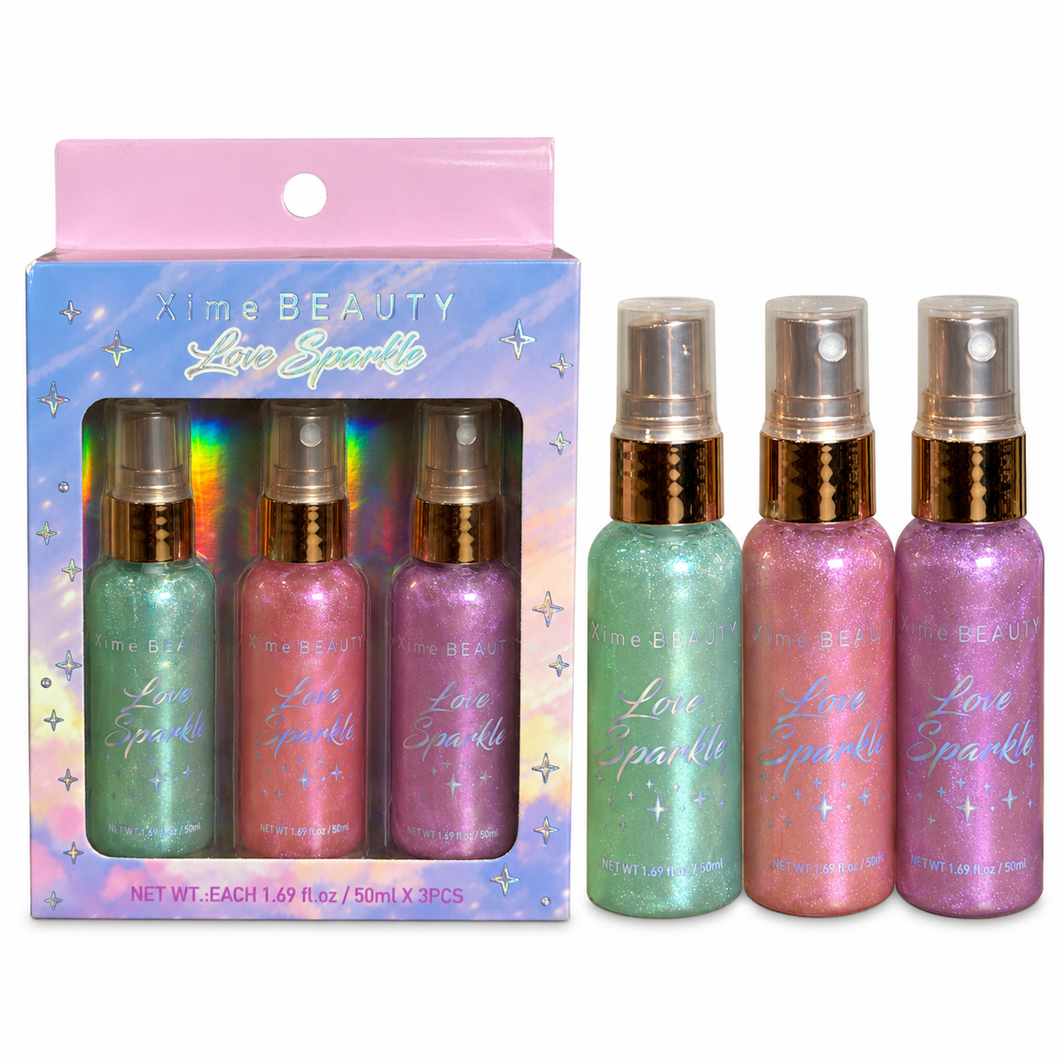 Xime Beauty Love  Sparkle Colored Shimmer Spray
