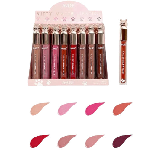 24PCS DISPLAY AMUSE KITTY MATTE LIPSTICK LIP2138