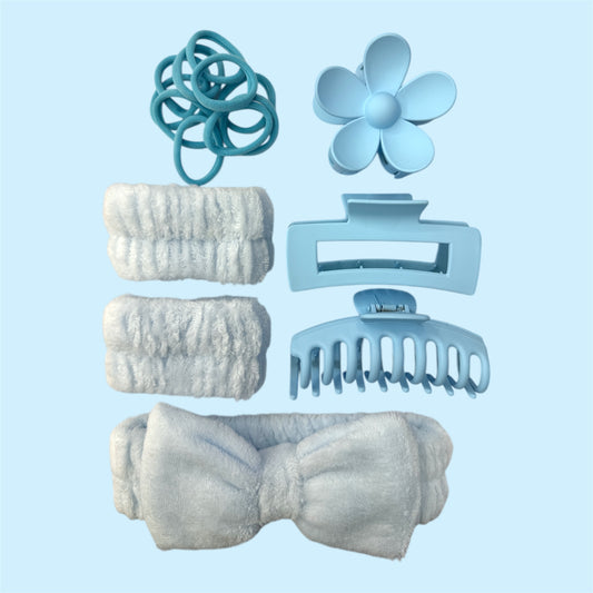 3PCS BABY BLUE BEAUTY SPA SET
