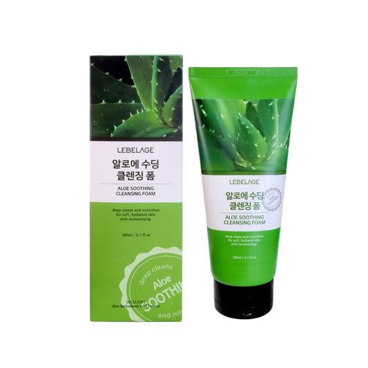 3PCS LEBELAGE ALOE SOOTHING CLEANSING FOAM 2642