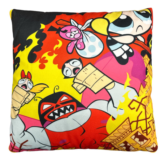 SÚPER POWER GIRLS YELLOW 2 IN 1 PILLOW & BLANKET