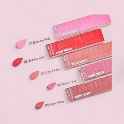 15PCS ULTRAMO IDEAL SLIDE GLAMOUR LIQUID LIPSTICK WQ007