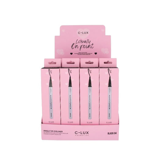 C LUX  LITERALLY ON POINT ANGLE TIP EYELINER #4  6 PCS # 25