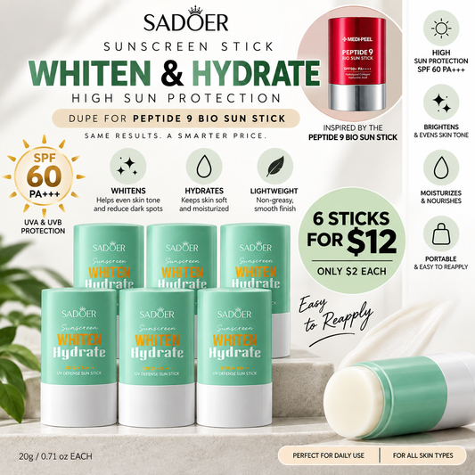 6PCS SADOER SUN STICK SD9433