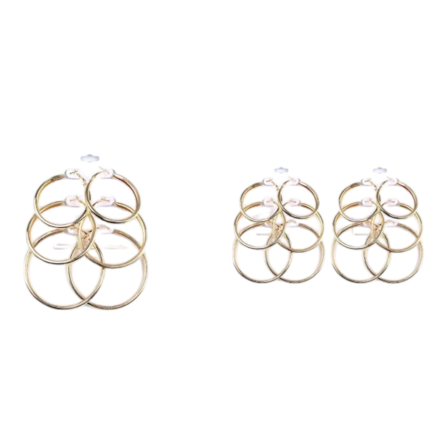 12PCS PACK EARRINGS GOLD 0580G