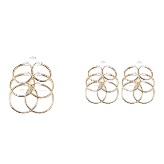 12PCS PACK EARRINGS GOLD 0580G
