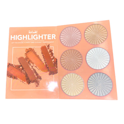 2PCS COLORFUL BEAR EYES AND FACE PALETTE