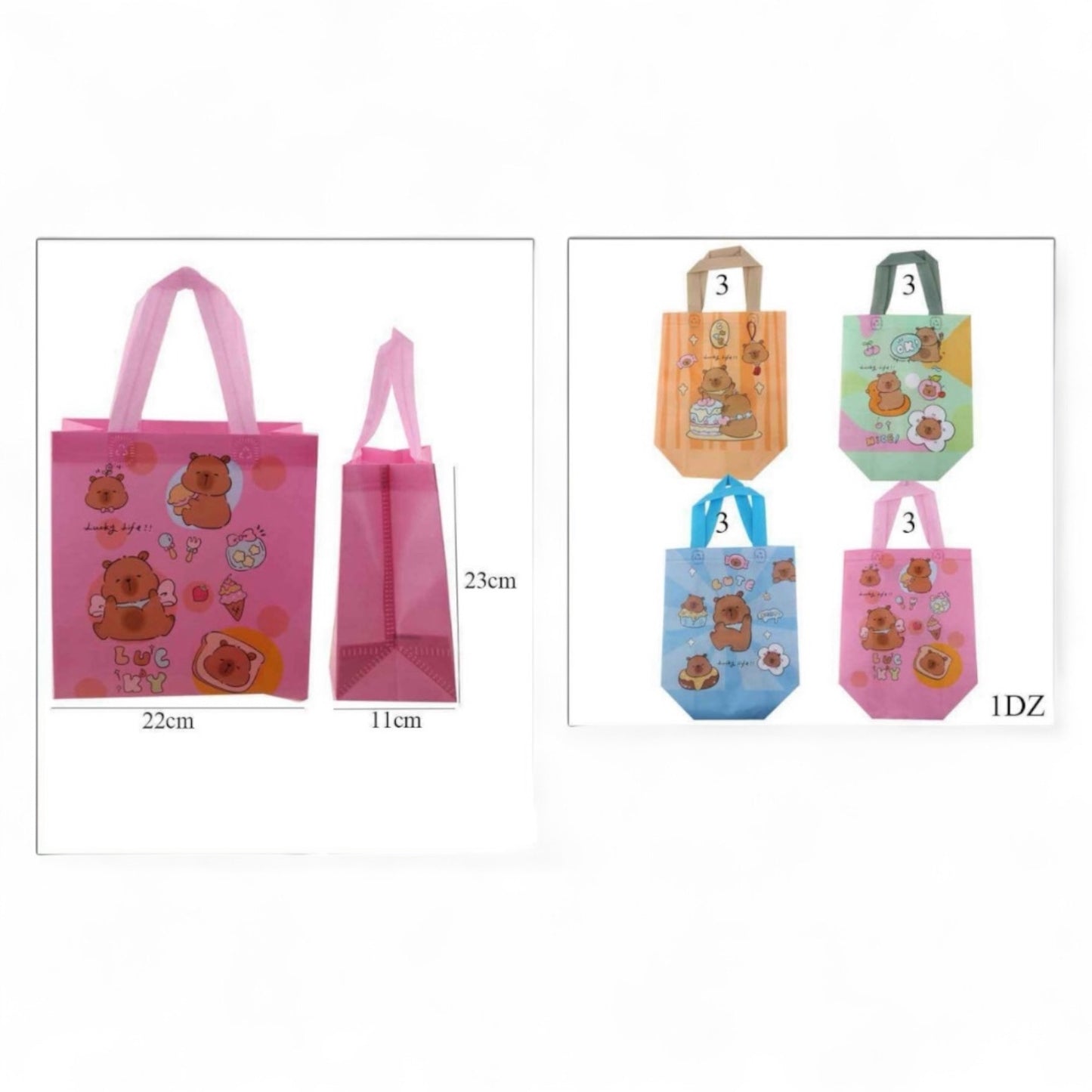 12PCS PACK BROWN BEAR PLASTIC BAGS DNV-2849