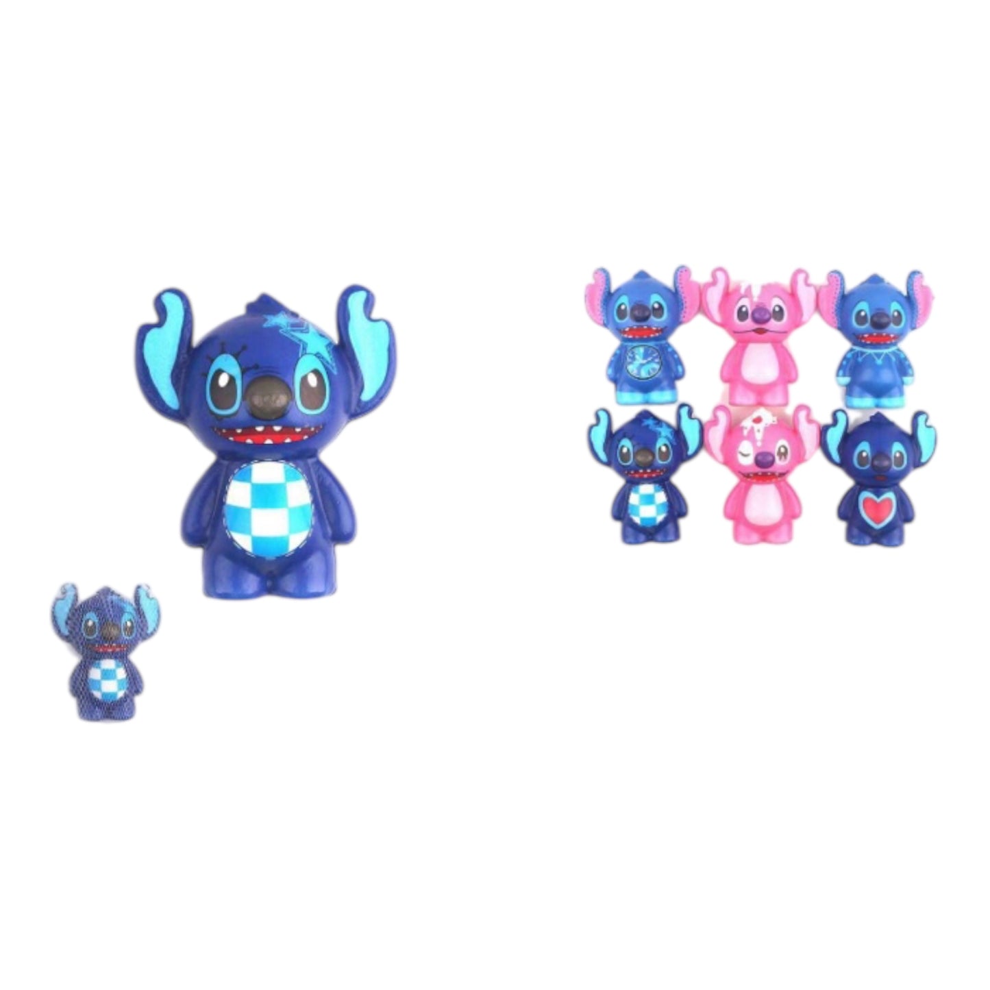 12PCS PACK BLUE ST AND PINK SQUISHY TOY KNV-9341