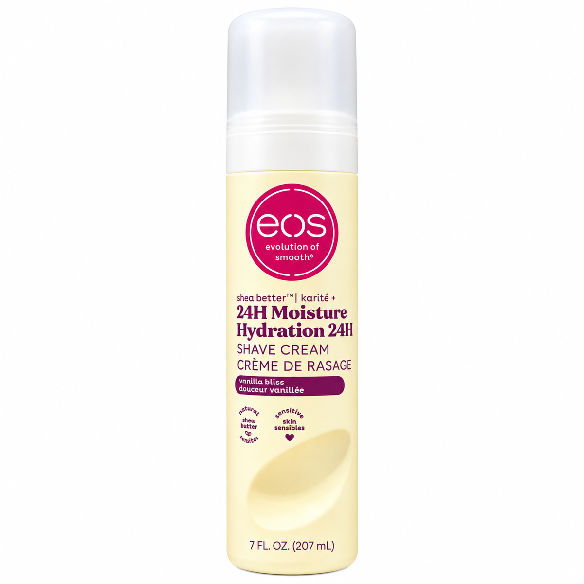 Original Eos Vanilla Bliss 24H Hydration Shave Cream