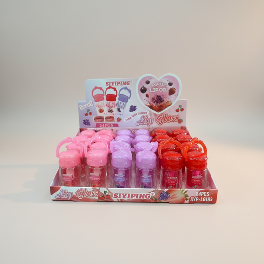 24PCS DISPLAY SIYIPING FRUIT MAGIC LIP OIL SYP-LG189