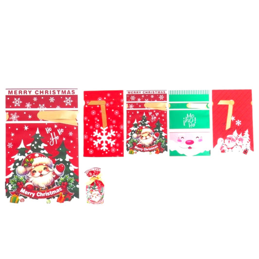 12PCS PACK MERRY CHRISTMAS GIFT BAG BA2510
