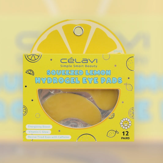 12 PAIRS CELAVI SQUEEZED LEMON HYDROGEL EYE PADS#B11