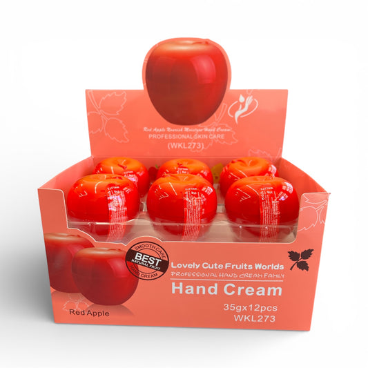12PCS DISPLAY APPLE LOVELY CUTE FRUITS HAND CREAM WKL273