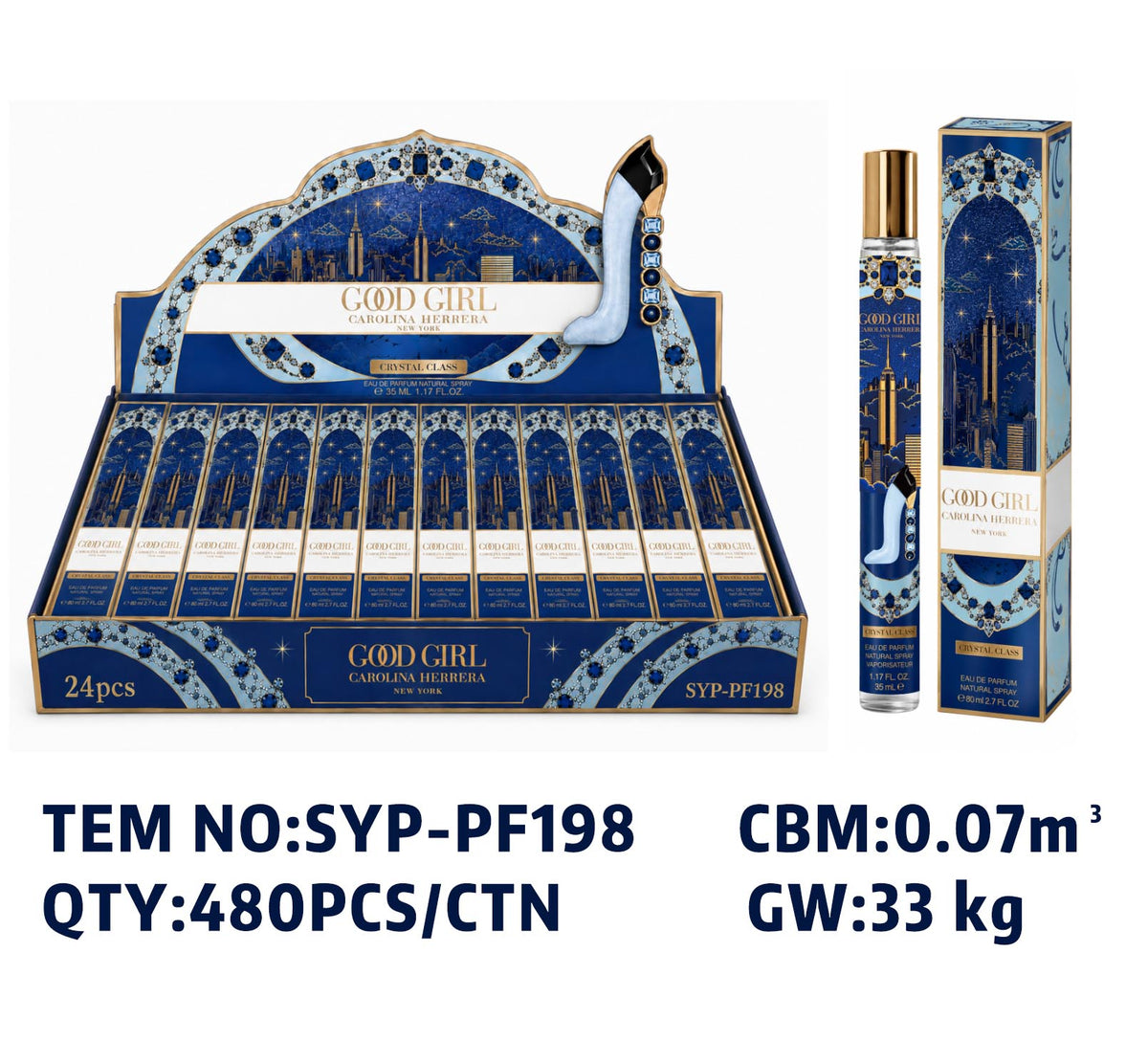 Good Girl Herrera Blue Tube Perfume