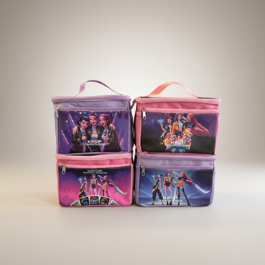 4PCS K POP INSULATED LUNCH BAG WITH STRAP